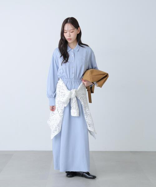 FREE'S MART(フリーズマート)の「ロングシャツワンピース(ワンピース・レディース・ホワイト系その他/ホワイト/ブルー・MEDIUM/SMALL)」の22枚目の写真