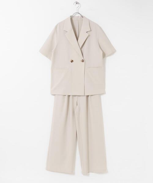 URBAN RESEARCH Sonny Label（アーバンリサーチサニーレーベル）の「ハイスペジャケットパンツセットアップ（セットアップ・レディース・オフホワイト/チャコールグレー・FREE）」の10枚目の写真