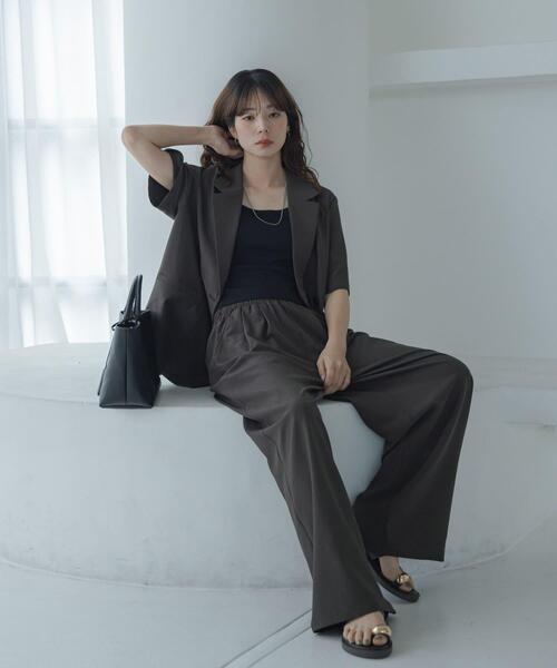 URBAN RESEARCH Sonny Label（アーバンリサーチサニーレーベル）の「ハイスペジャケットパンツセットアップ（セットアップ・レディース・オフホワイト/チャコールグレー・FREE）」の12枚目の写真