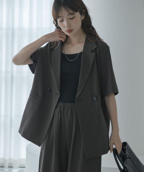 URBAN RESEARCH Sonny Label（アーバンリサーチサニーレーベル）の「ハイスペジャケットパンツセットアップ（セットアップ・レディース・オフホワイト/チャコールグレー・FREE）」の13枚目の写真