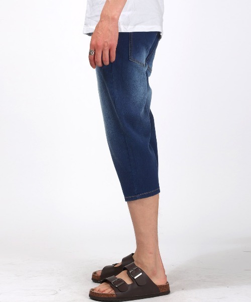 LUXSTYLE(ラグスタイル)の「接触冷感クロップドデニム(デニムパンツ・メンズ・ブルー/ブルー系その他/インディゴブルー・M/XL/L)」の11枚目の写真