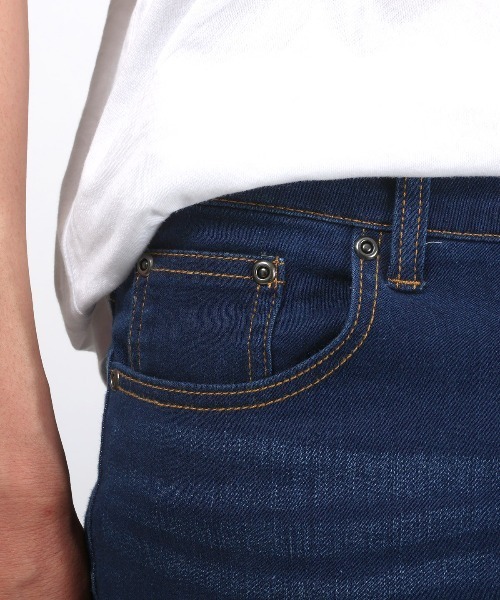 LUXSTYLE(ラグスタイル)の「接触冷感クロップドデニム(デニムパンツ・メンズ・ブルー/ブルー系その他/インディゴブルー・M/XL/L)」の14枚目の写真