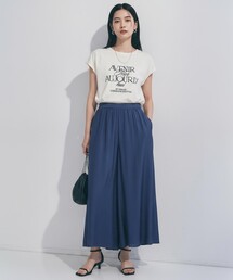 【WEB限定カラー】ヴィンテージシアー ギャザーワイドパンツ