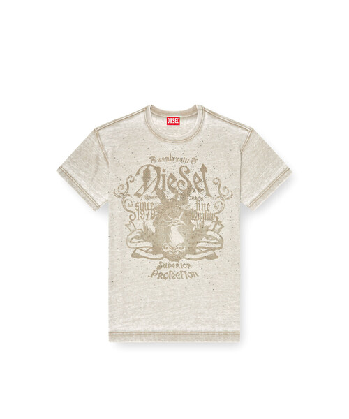 DIESEL(ディーゼル)の「メンズ Tシャツ T-NORM-AA8(Tシャツ/カットソー・メンズ・パープル系その他/ベージュ系その他・LARGE/SMALL/MEDIUM/X-SMALL/X-LARGE/XXX-LARGE/XX-LARGE)」の7枚目の写真