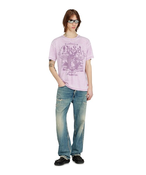 DIESEL(ディーゼル)の「メンズ Tシャツ T-NORM-AA8(Tシャツ/カットソー・メンズ・パープル系その他/ベージュ系その他・LARGE/SMALL/MEDIUM/X-SMALL/X-LARGE/XXX-LARGE/XX-LARGE)」の6枚目の写真
