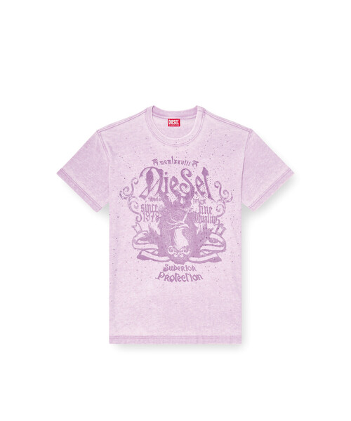 DIESEL(ディーゼル)の「メンズ Tシャツ T-NORM-AA8(Tシャツ/カットソー・メンズ・パープル系その他/ベージュ系その他・LARGE/SMALL/MEDIUM/X-SMALL/X-LARGE/XXX-LARGE/XX-LARGE)」の3枚目の写真