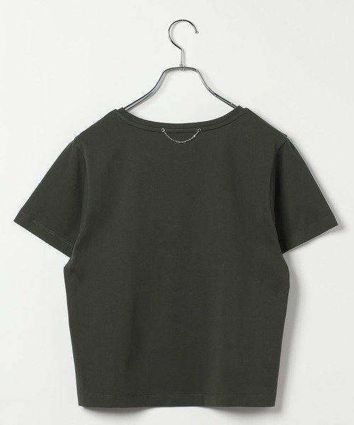 BAYFLOW（ベイフロー）の「マルチファンクション半袖Tシャツ[汗ジミ防止/UV防止/接触冷感/抗ピリング/遮熱/抗菌防臭/イージーケア]（Tシャツ/カットソー・レディース・ブラウン/ピンク/チャコール/オフホワイト・MEDIUM/SMALL）」の7枚目の写真