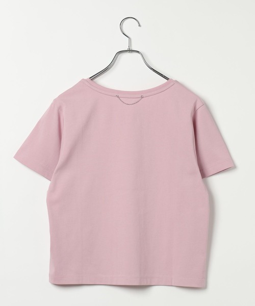 BAYFLOW（ベイフロー）の「マルチファンクション半袖Tシャツ[汗ジミ防止/UV防止/接触冷感/抗ピリング/遮熱/抗菌防臭/イージーケア]（Tシャツ/カットソー・レディース・ブラウン/ピンク/チャコール/オフホワイト・MEDIUM/SMALL）」の8枚目の写真