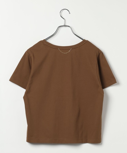 BAYFLOW（ベイフロー）の「マルチファンクション半袖Tシャツ[汗ジミ防止/UV防止/接触冷感/抗ピリング/遮熱/抗菌防臭/イージーケア]（Tシャツ/カットソー・レディース・ブラウン/ピンク/チャコール/オフホワイト・MEDIUM/SMALL）」の9枚目の写真