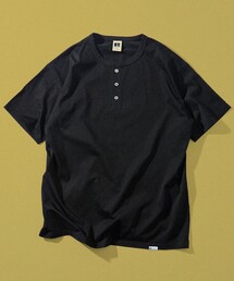 限定展開 RUSSELL ATHLETIC×FREAK'S STORE ラッセル アスレチック 別注 プレミアム ヘンリーネック カットソー 半袖 シルケット