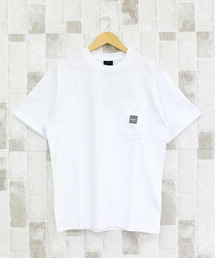 HUF(�n�t)�̃{�b�N�X���S �����|�P�b�gT�V���c BOX LOGO SS POCKET TEE(T�V���c/�J�b�g�\�[)