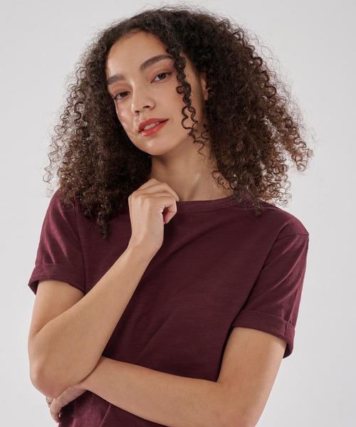 WISH FOR EVER(ウィッシュフォーエバー)の「CROPPED COMPACT SLAB T/クロップドコンパクトスラブT(Tシャツ/カットソー・メンズ・ホワイト/グレー/バーガンディー/ブラック・SMALL/LARGE/MEDIUM)」の12枚目の写真