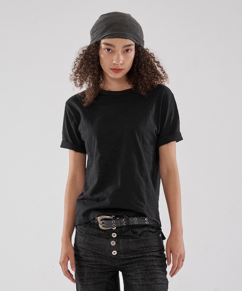 WISH FOR EVER(ウィッシュフォーエバー)の「CROPPED COMPACT SLAB T/クロップドコンパクトスラブT(Tシャツ/カットソー・メンズ・ホワイト/グレー/バーガンディー/ブラック・SMALL/LARGE/MEDIUM)」の22枚目の写真