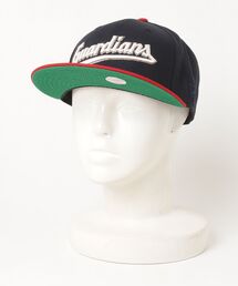 NEW ERA（ニューエラ）の「ニューエラ【NEW ERA】- CLEVELAND GUARDIANS PROGRESSIVE FIELD 59FIFTY NAVY/SCARLET（キャップ）」