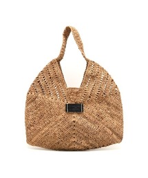 CLEDRAN（クレドラン）の「【手編み 天然ラフィア】CL3952 HAND＆WORK RAFFIA TRIANGULAR BAG（かごバッグ）」
