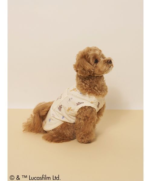 gelato pique(ジェラートピケ)の「【STAR WARS】【CAT&DOG】クーリングポケット付き総柄プルオーバー(ペットウェア・レディース・クリーム/ミント・S/M/L)」の7枚目の写真