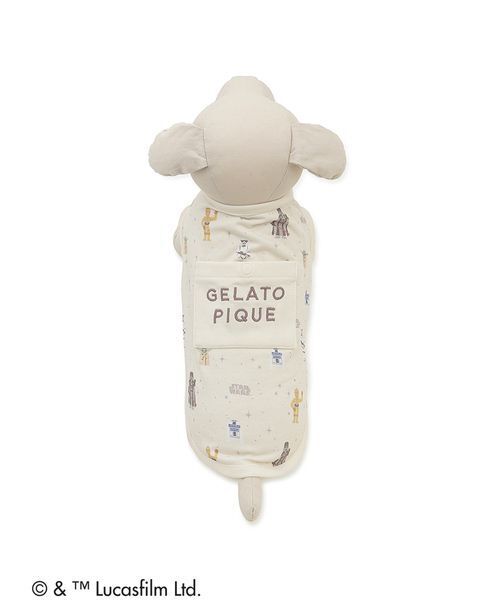 gelato pique(ジェラートピケ)の「【STAR WARS】【CAT&DOG】クーリングポケット付き総柄プルオーバー(ペットウェア・レディース・クリーム/ミント・S/M/L)」の22枚目の写真
