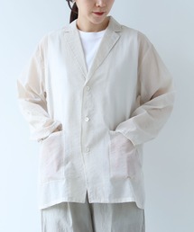 slab nep tweed no collarジャケット（ノーカラージャケット）｜yuni