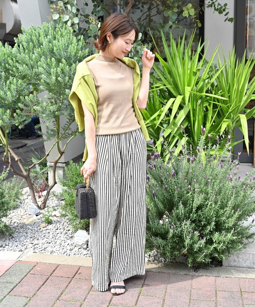 Ehre style（エーレスタイル）の「大人ストライプ 休日 パンツ 楽パンツ（その他パンツ・レディース・ストライプ・FREE）」の14枚目の写真