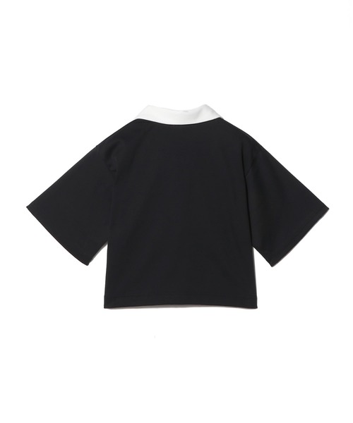 UNUS（ユナス）の「UNUS / Skipper Polo Top（Tシャツ/カットソー・レディース・ネイビー/ホワイト・FREE）」の5枚目の写真