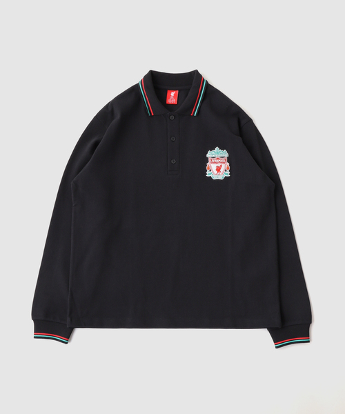 417 EDIFICE（フォーワンセブンエディフィス）の「【Liverpool FC / リバプール FC】 EMBLEM LINE POLO-SH（Tシャツ/カットソー・メンズ・ブラック/ホワイト・X-LARGE/LARGE/MEDIUM）」の5枚目の写真