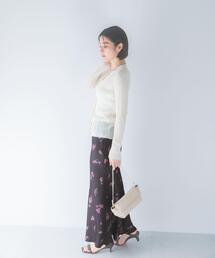 ダークプリント バイアススカート