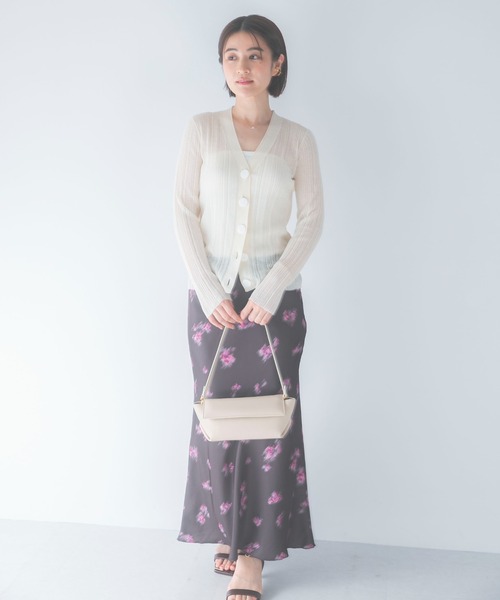 URBAN RESEARCH ROSSO WOMEN（アーバンリサーチ　ロッソ）の「ダークプリント バイアススカート（スカート・レディース・ブラック/ブラウン・38/36）」の20枚目の写真