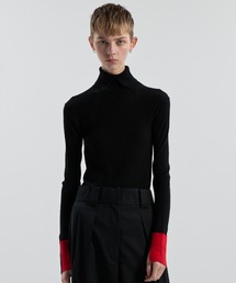 CINOH | 15.5 MICRON WOOL TURTLENECK KNIT(ニット/セーター)