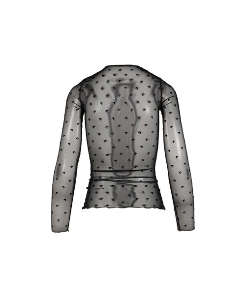 MARINE SERRE(マリーン・セル)の「PLUMETIS MOON CREWNECK LS TOP(Tシャツ/カットソー・レディース・ブラック・34)」の3枚目の写真