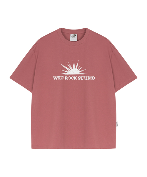 WILDROCK(ワイルドロック)の「サンバースト クールコットン オーバーサイズ 半袖Tシャツ(Tシャツ/カットソー・メンズ・イエロー/ピンク/ホワイト/ブラック/スカイブルー/チャコール/ブルー・SMALL/MEDIUM/LARGE)」の7枚目の写真