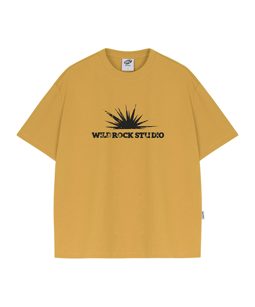 WILDROCK(ワイルドロック)の「サンバースト クールコットン オーバーサイズ 半袖Tシャツ(Tシャツ/カットソー・メンズ・イエロー/ピンク/ホワイト/ブラック/スカイブルー/チャコール/ブルー・SMALL/MEDIUM/LARGE)」の6枚目の写真