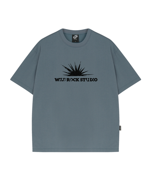 WILDROCK(ワイルドロック)の「サンバースト クールコットン オーバーサイズ 半袖Tシャツ(Tシャツ/カットソー・メンズ・イエロー/ピンク/ホワイト/ブラック/スカイブルー/チャコール/ブルー・SMALL/MEDIUM/LARGE)」の5枚目の写真