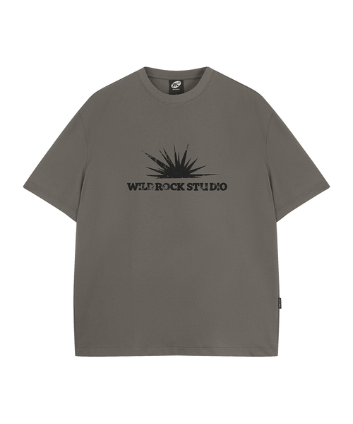WILDROCK(ワイルドロック)の「サンバースト クールコットン オーバーサイズ 半袖Tシャツ(Tシャツ/カットソー・メンズ・イエロー/ピンク/ホワイト/ブラック/スカイブルー/チャコール/ブルー・SMALL/MEDIUM/LARGE)」の3枚目の写真