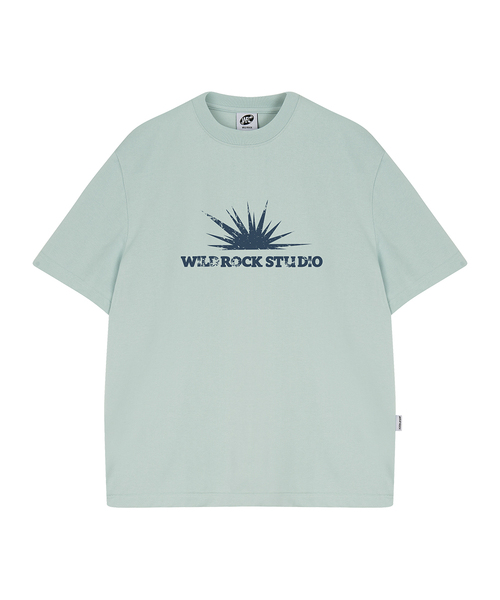 WILDROCK(ワイルドロック)の「サンバースト クールコットン オーバーサイズ 半袖Tシャツ(Tシャツ/カットソー・メンズ・イエロー/ピンク/ホワイト/ブラック/スカイブルー/チャコール/ブルー・SMALL/MEDIUM/LARGE)」の4枚目の写真