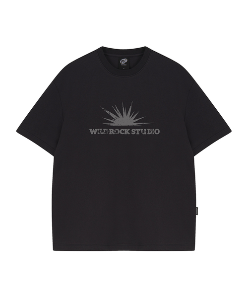 WILDROCK(ワイルドロック)の「サンバースト クールコットン オーバーサイズ 半袖Tシャツ(Tシャツ/カットソー・メンズ・イエロー/ピンク/ホワイト/ブラック/スカイブルー/チャコール/ブルー・SMALL/MEDIUM/LARGE)」の1枚目の写真