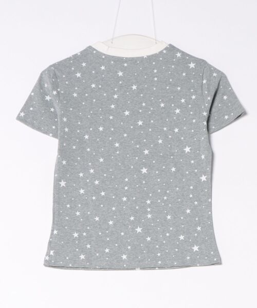 AsheKsha(アシクシャ)の「甘い妹風の星柄プリント CUTE 配色ライン スリムフィット Tシャツ(Tシャツ/カットソー・レディース・グレー・M)」の15枚目の写真