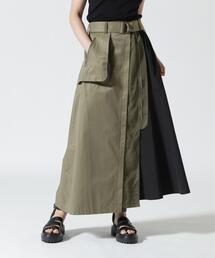 Risley（リズレー）の「Risley(リズレー) 別注ベルト付アシンメトリーフレアスカート（スカート）」