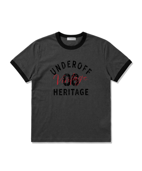 UNDEROFF（アンダーオフ）の「エッセンシャルスタンダード 半袖リンガーTシャツ ヴィンテージメランジ（Tシャツ/カットソー・メンズ・ヘザーグレー・LARGE/MEDIUM/X-LARGE/SMALL）」の5枚目の写真