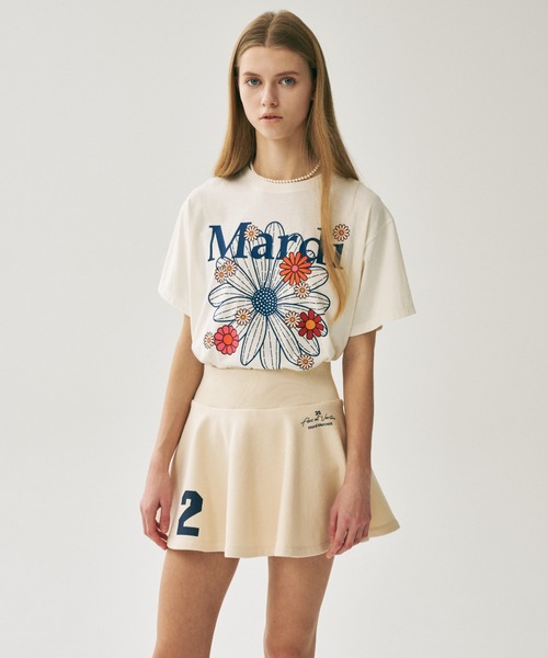 Mardi Mercredi(マルディメクルディ)の「FLARE MINI SKIRT ORIGINALIS 25 / フレア ミニ スカート オリジナルス 25(スカート・レディース・クリーム/グレー・FREE)」の13枚目の写真