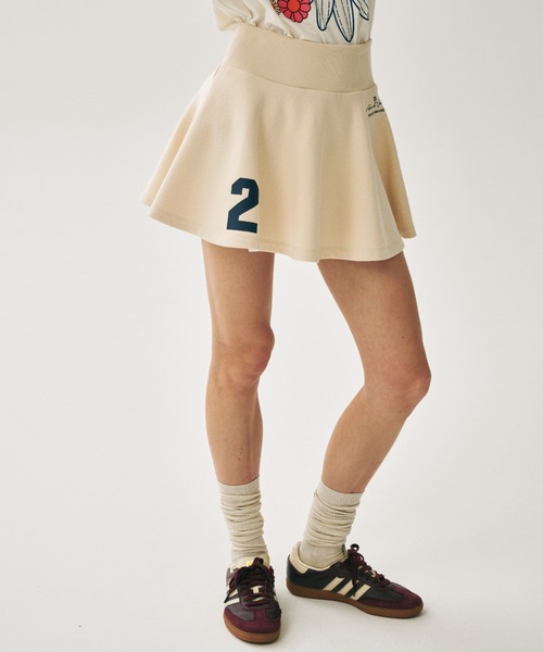 Mardi Mercredi(マルディメクルディ)の「FLARE MINI SKIRT ORIGINALIS 25 / フレア ミニ スカート オリジナルス 25(スカート・レディース・クリーム/グレー・FREE)」の16枚目の写真