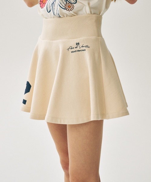 Mardi Mercredi(マルディメクルディ)の「FLARE MINI SKIRT ORIGINALIS 25 / フレア ミニ スカート オリジナルス 25(スカート・レディース・クリーム/グレー・FREE)」の14枚目の写真