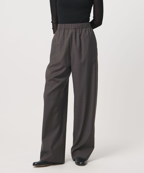 LOEFF（ロエフ）の「＜LOEFF＞トロピカルウール ハーレム パンツ（その他パンツ・レディース・ワイン/ブラウン系/ブラック・0/1）」の2枚目の写真