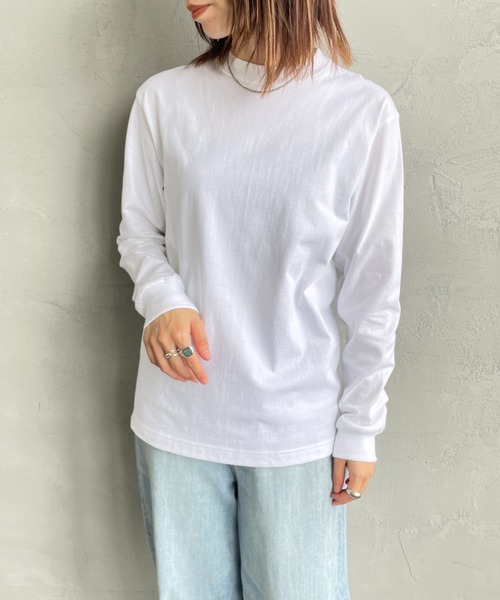 HANES（ヘインズ）の「【WEB先行予約】[HANES/ヘインズ] BEEFY ロングスリーブパックTシャツ（Tシャツ/カットソー・レディース・ブラック/ホワイト・L/M/S/XL）」の10枚目の写真