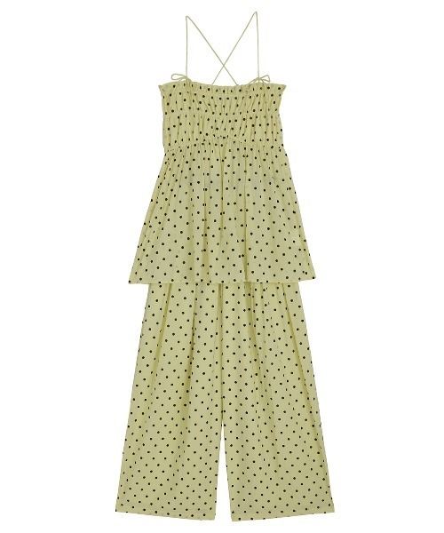 Ameri（アメリ）の「DOT SHARRING RELAX SET UP（セットアップ・レディース・ブラウン/イエロー/ブラック・SMALL/MEDIUM）」の19枚目の写真