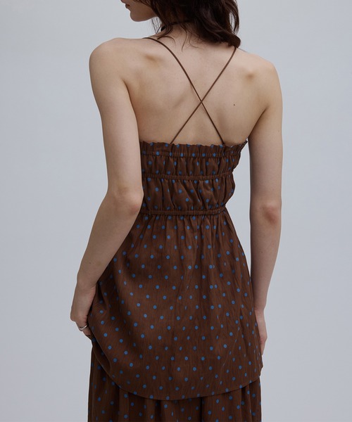 Ameri（アメリ）の「DOT SHARRING RELAX SET UP（セットアップ・レディース・ブラウン/イエロー/ブラック・SMALL/MEDIUM）」の7枚目の写真