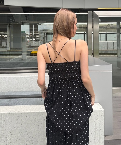 Ameri（アメリ）の「DOT SHARRING RELAX SET UP（セットアップ・レディース・ブラウン/イエロー/ブラック・SMALL/MEDIUM）」の15枚目の写真