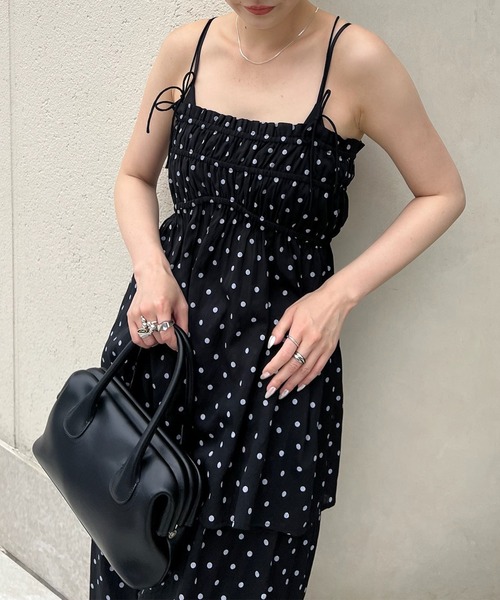 Ameri（アメリ）の「DOT SHARRING RELAX SET UP（セットアップ・レディース・ブラウン/イエロー/ブラック・SMALL/MEDIUM）」の11枚目の写真