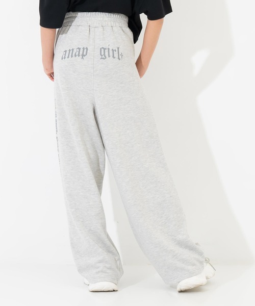 ANAP GiRL(アナップガール)の「クラッシュ スウェットパンツ(その他パンツ・キッズ・ホワイト/ブラック/ライトグレー・S/XS/M)」の16枚目の写真