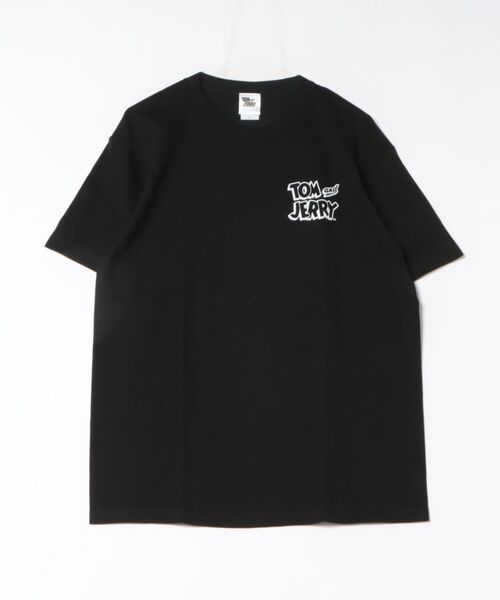 Tom&Jerry(トムアンドジェリー)の「【 Tom & Jerry 】 トム&ジェリー プリントTシャツ チーズ 26S6(Tシャツ/カットソー・レディース・ブラック・X-LARGE/LARGE)」の1枚目の写真