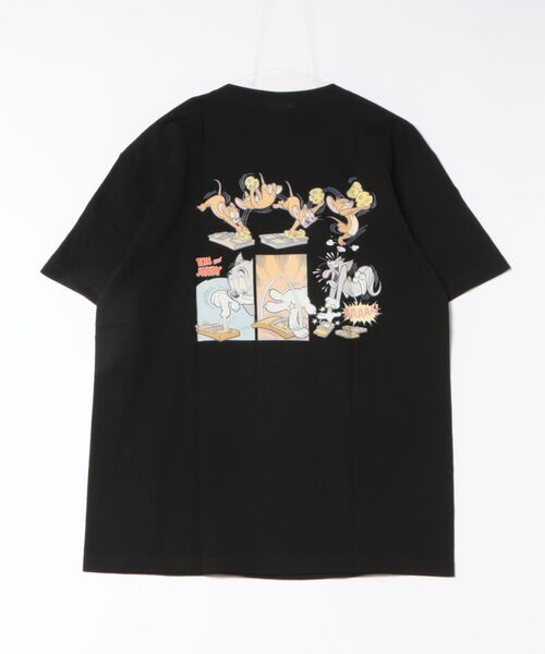 Tom&Jerry(トムアンドジェリー)の「【 Tom & Jerry 】 トム&ジェリー プリントTシャツ チーズ 26S6(Tシャツ/カットソー・レディース・ブラック・X-LARGE/LARGE)」の2枚目の写真